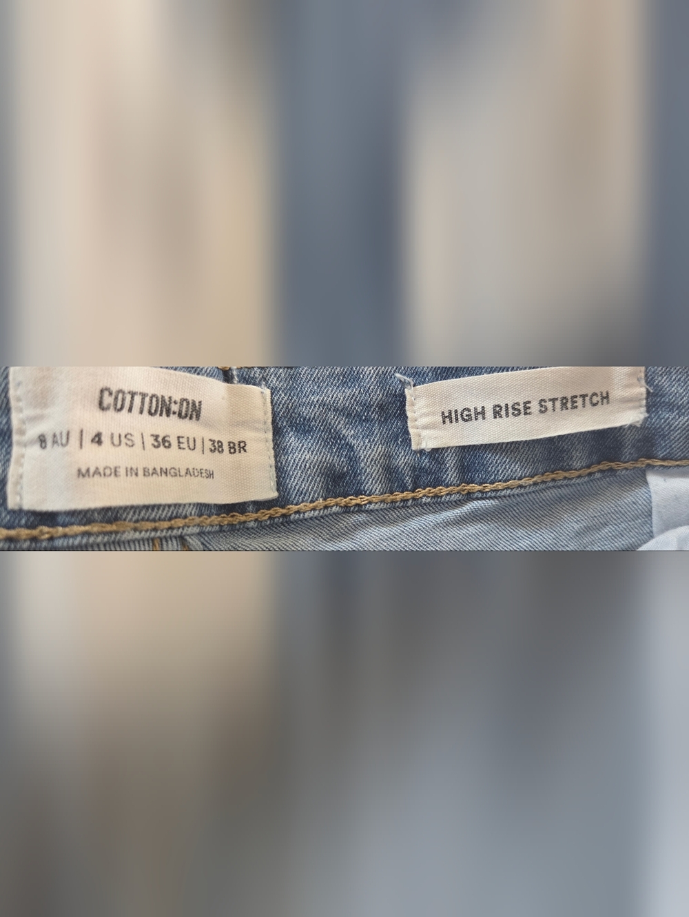 Cotton On High Rise Stretch Denim Shorts - Picture 5 of 6